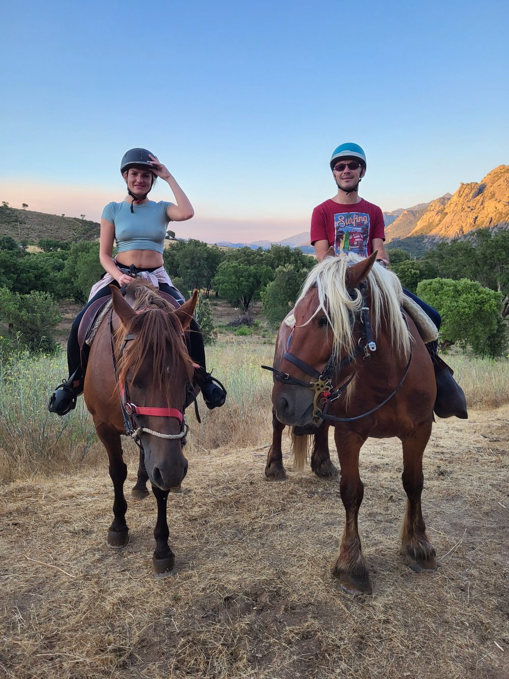 Valeriia et David — à cheval